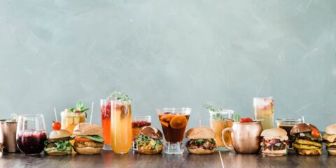 clear glass jars with fruits