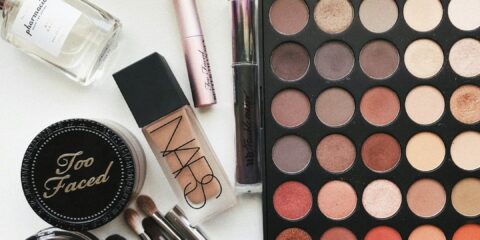 close-up photography of assorted cosmetics