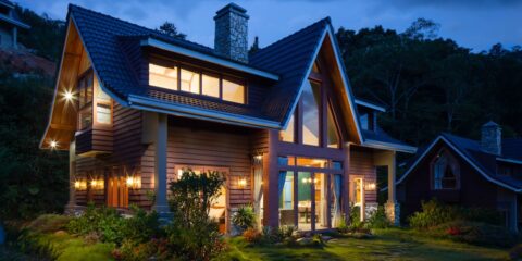 brown and black wooden house