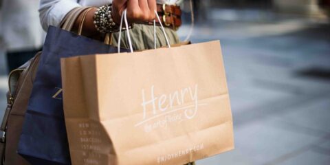 brown Henry paper bag