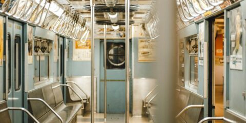 inside train with no people
