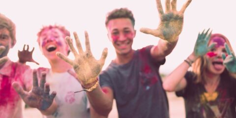 people playing paints