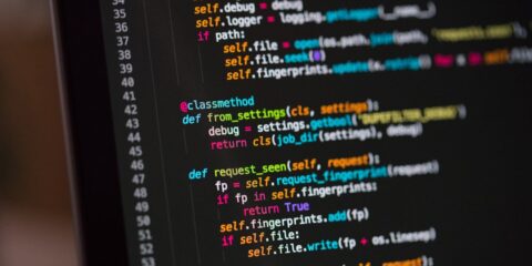 a computer screen with a bunch of code on it