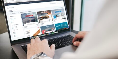 person using MacBook Pro