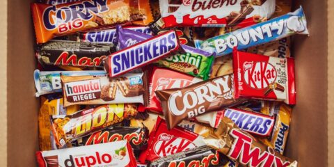 orange and red plastic pack