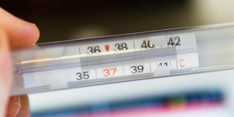 n-Person Study – Currently Experiencing a Fever (New York City, NY) – Earn $550 white thermometer at 36 degrees celsius