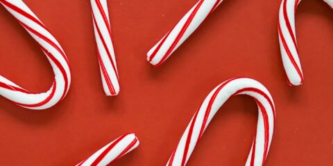 white and red candy canes